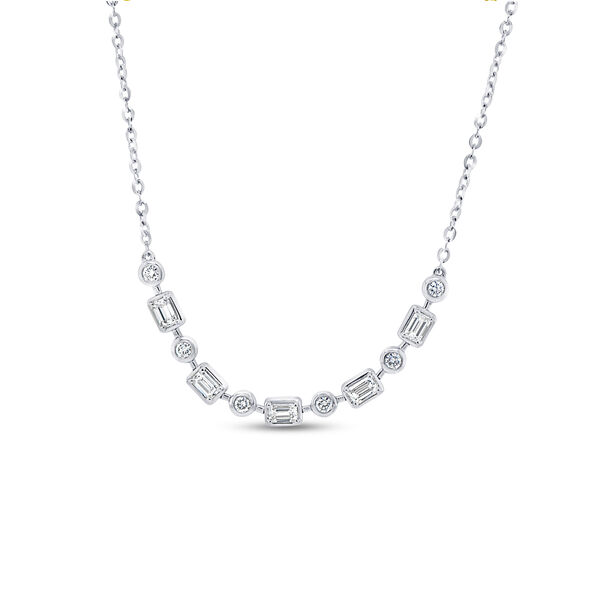 Signature White Gold and Diamond Choker Necklace